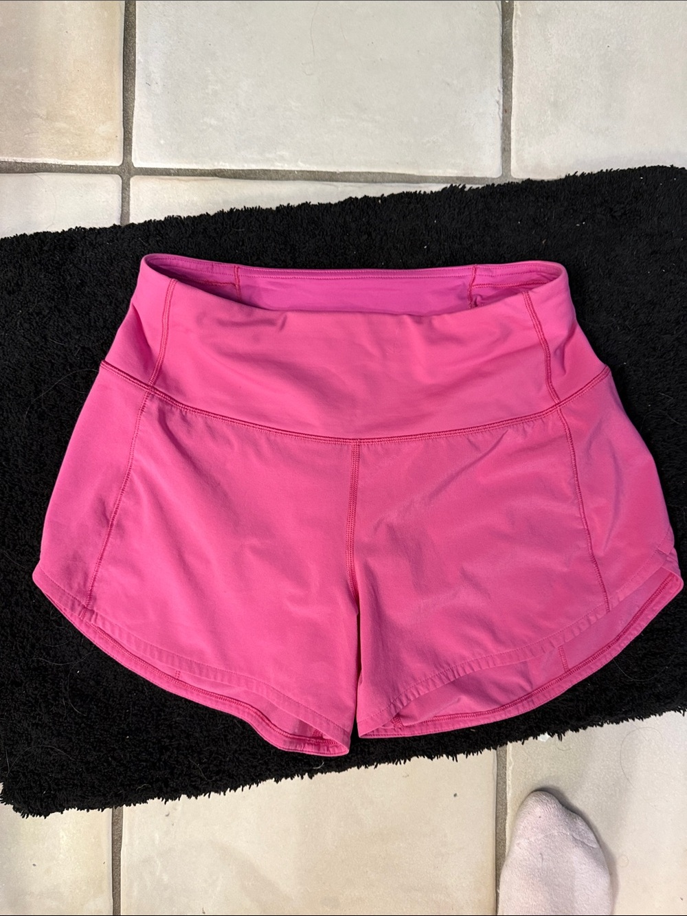 Women's Pink Athletic Shorts - High Waist Activewear